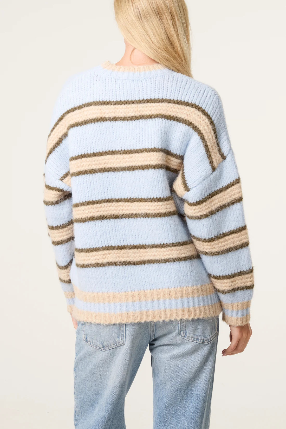 Striped Oversized Soft Knit Jumper