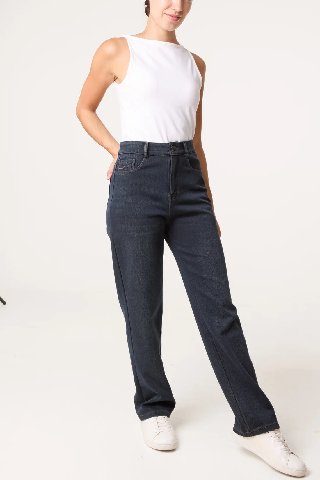 Essential Straight-Leg Denim Jeans