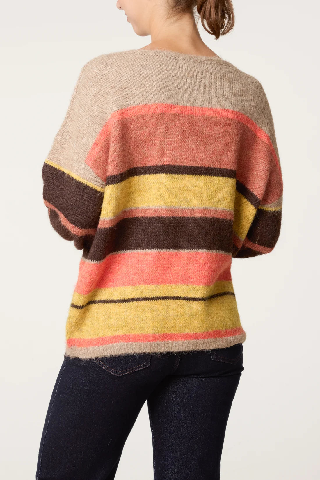 Striped Boat Neck Jumper