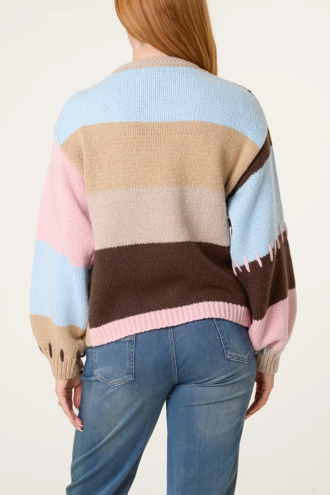 Patchwork Floral Appliqué Cardigan