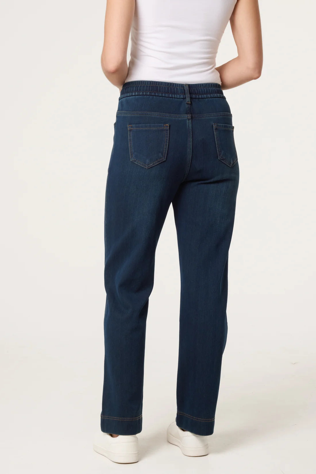 Drawstring Elasticated Waist Jeans