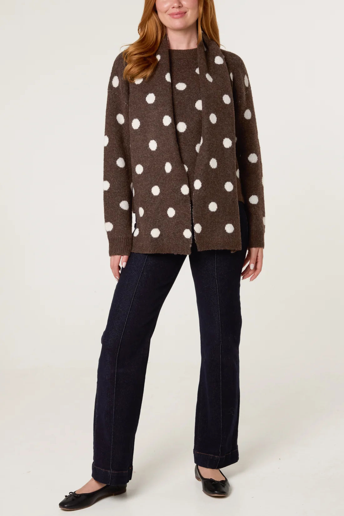 Playful Polka Dot Knit Jumper
