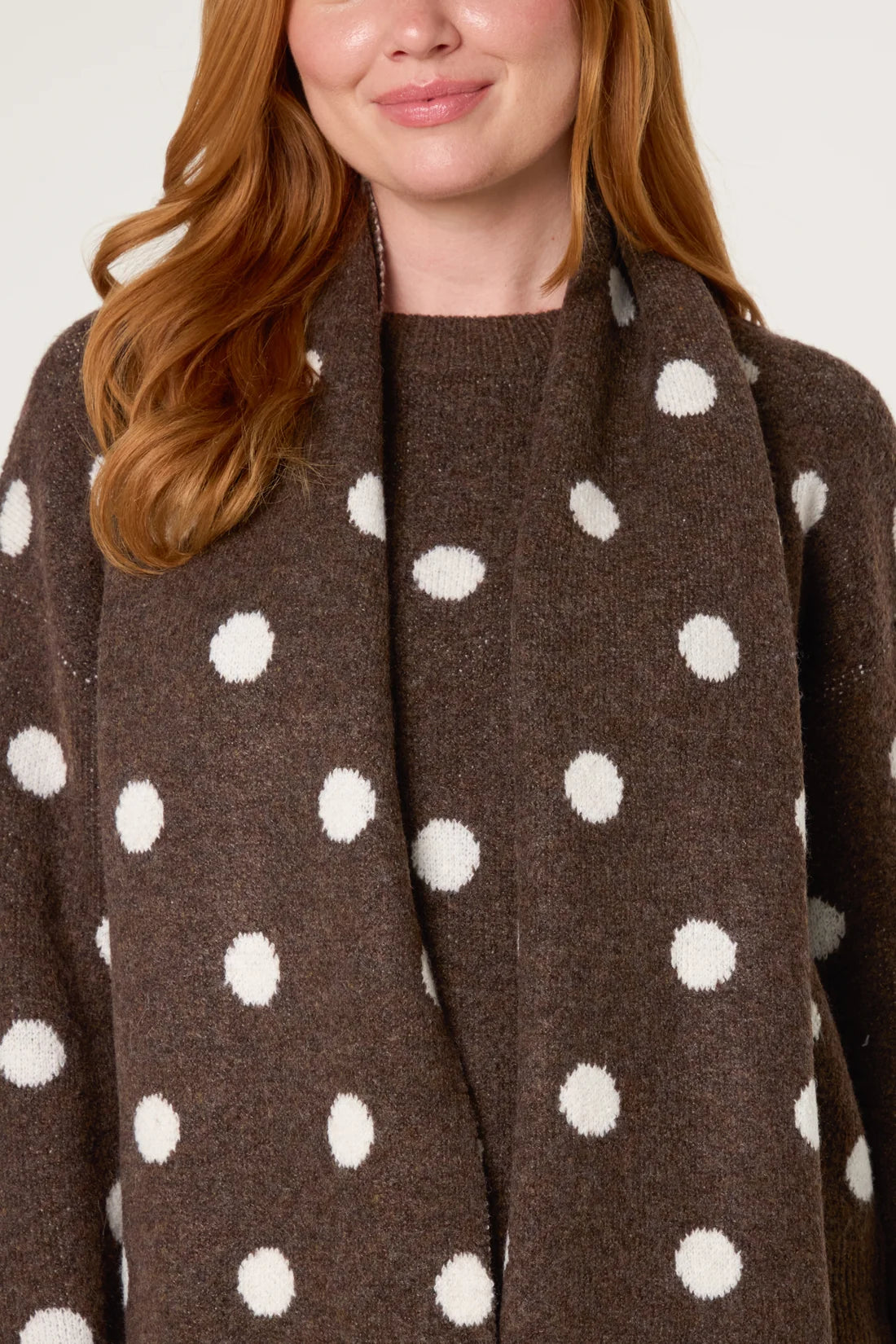 Playful Polka Dot Knit Jumper