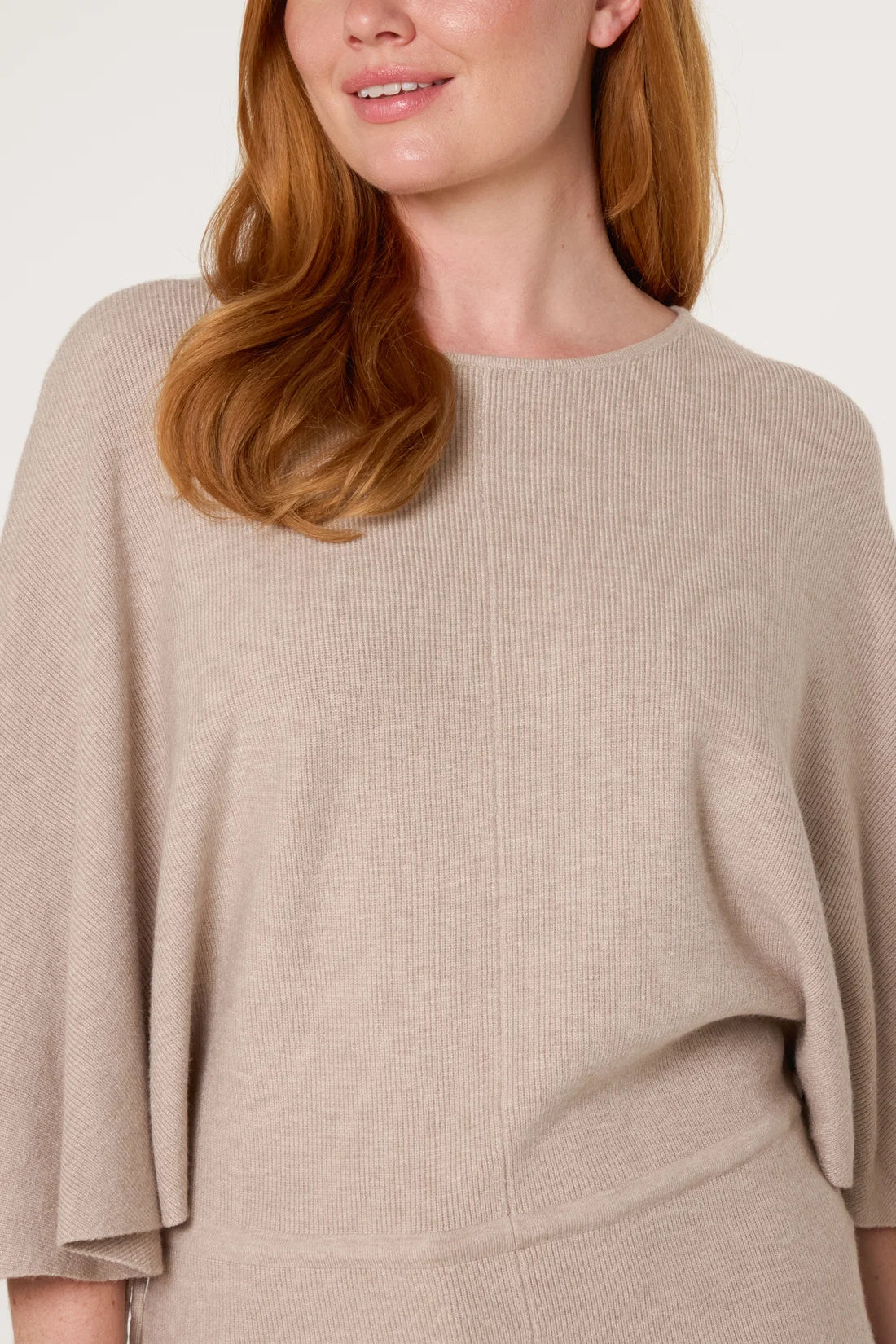 Knitted Jumper with Drawstring Hem