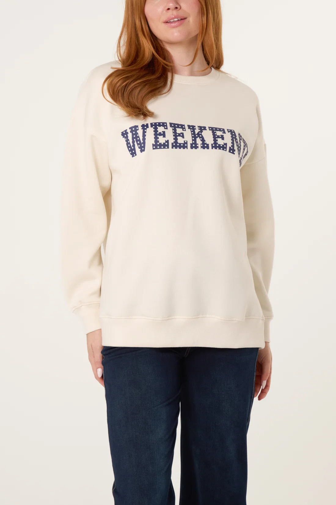 Weekend Graphic Sweatshirt - Ivory