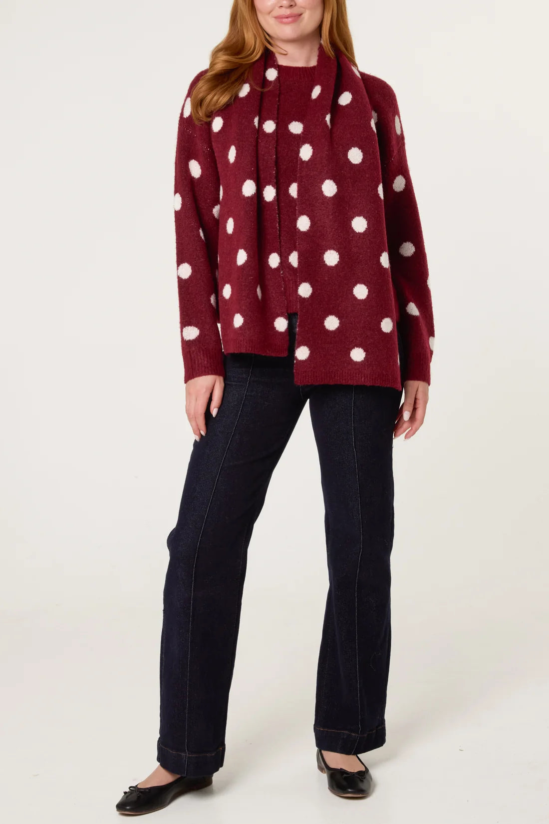 Polka Dot Knit Jumper
