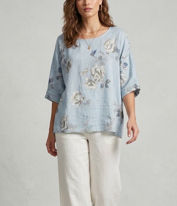 Floral Print Relaxed Top
