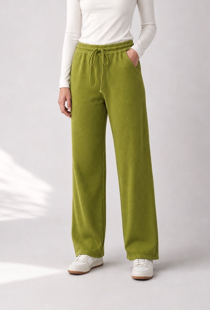 Ribbed Wide-Leg Trousers - Mixed Pack