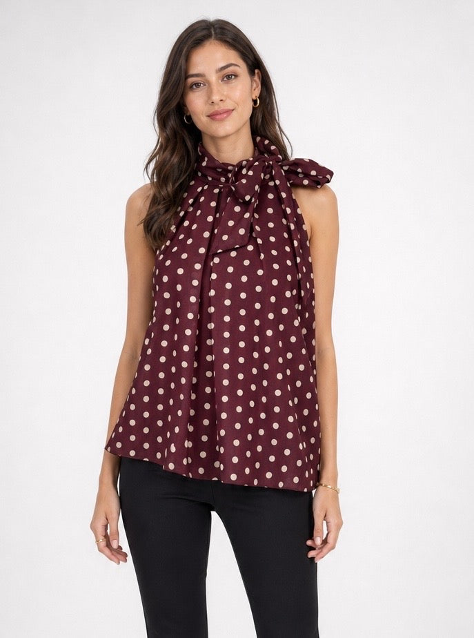 Polka Dot Bow Halter Top - Mixed Pack