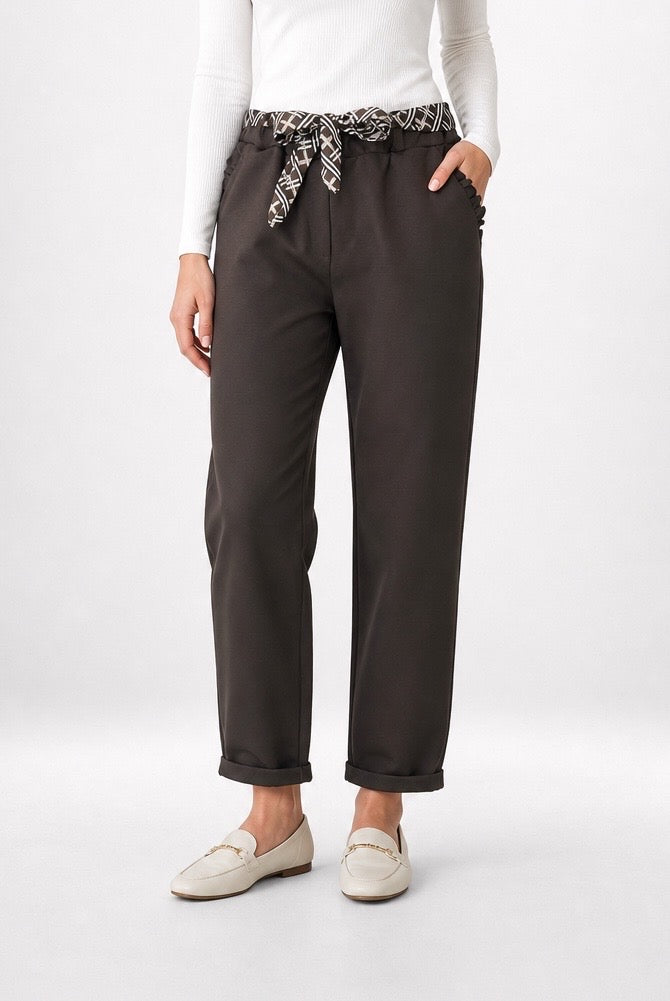 Paperbag Waist Trousers with Patterned Tie - Mixed Pack