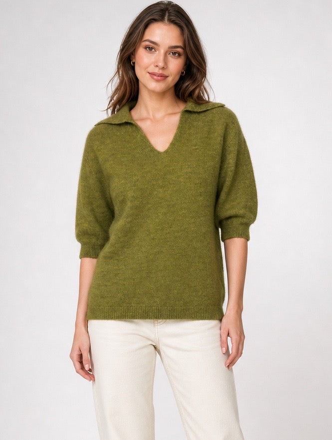 Cosy Knit Collar Jumper
