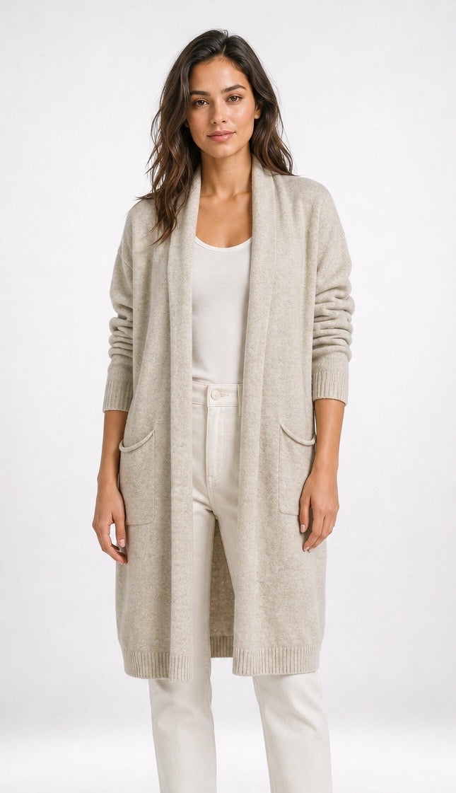 Relaxed Fit Longline Cardigan