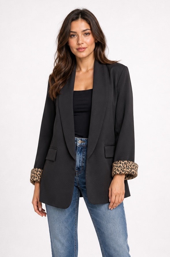 Animal Lined Blazer
