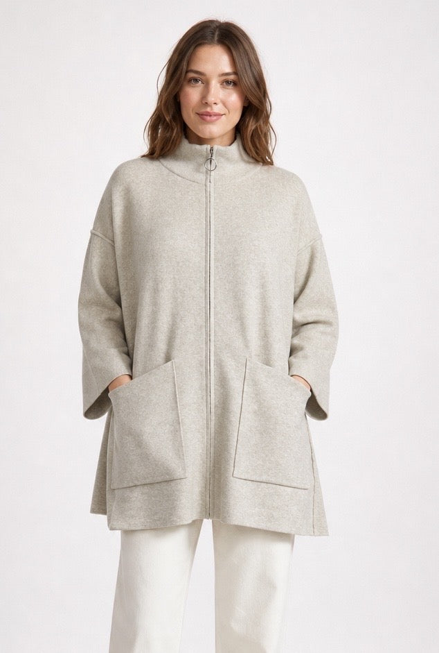 Oversized Knit Zip-Through Jacket - Mixed Pack