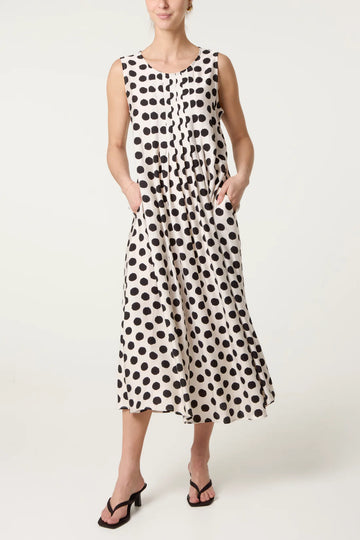 Polka Dot Midi Dress