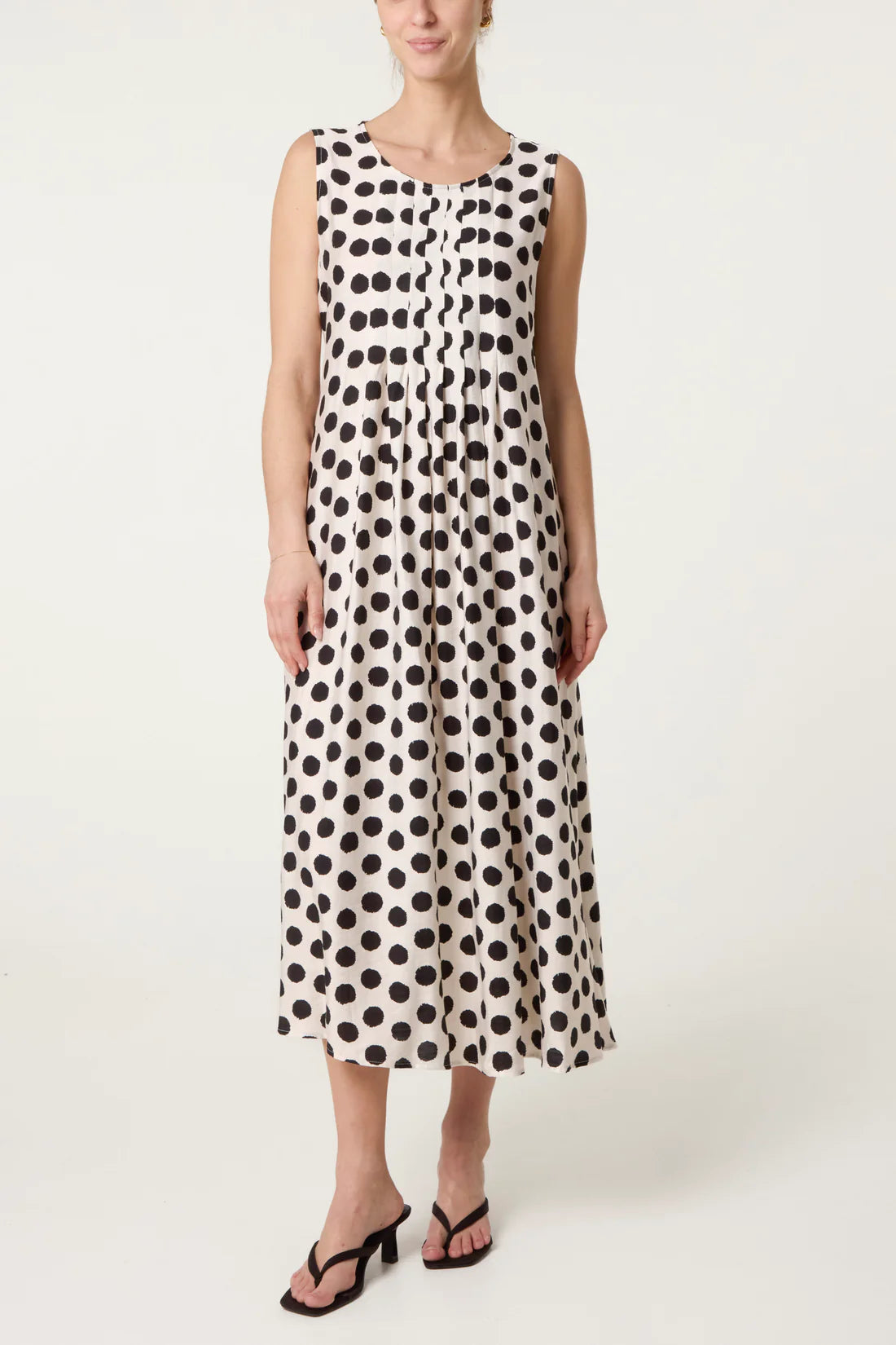 Polka Dot Midi Dress