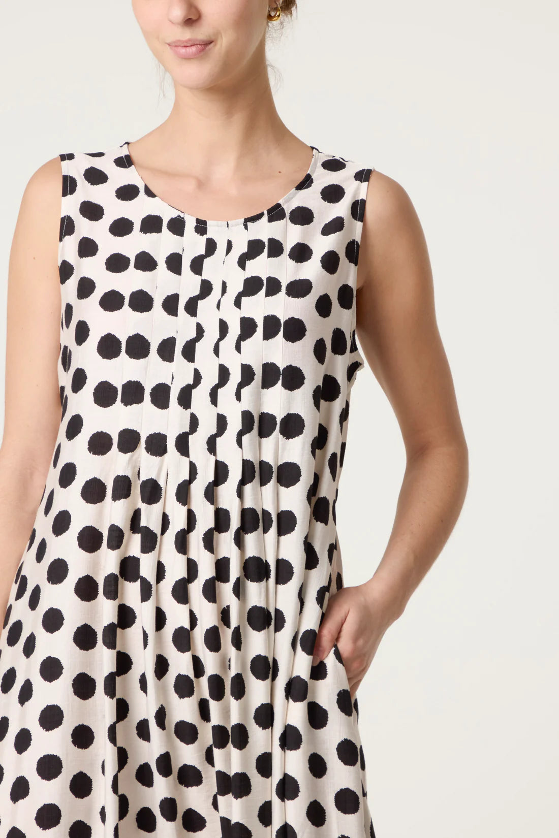 Polka Dot Midi Dress
