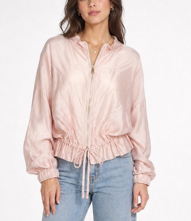 Sheer Bomber Jacket