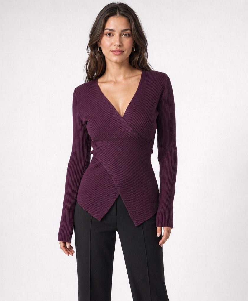 Wrap Knit Top