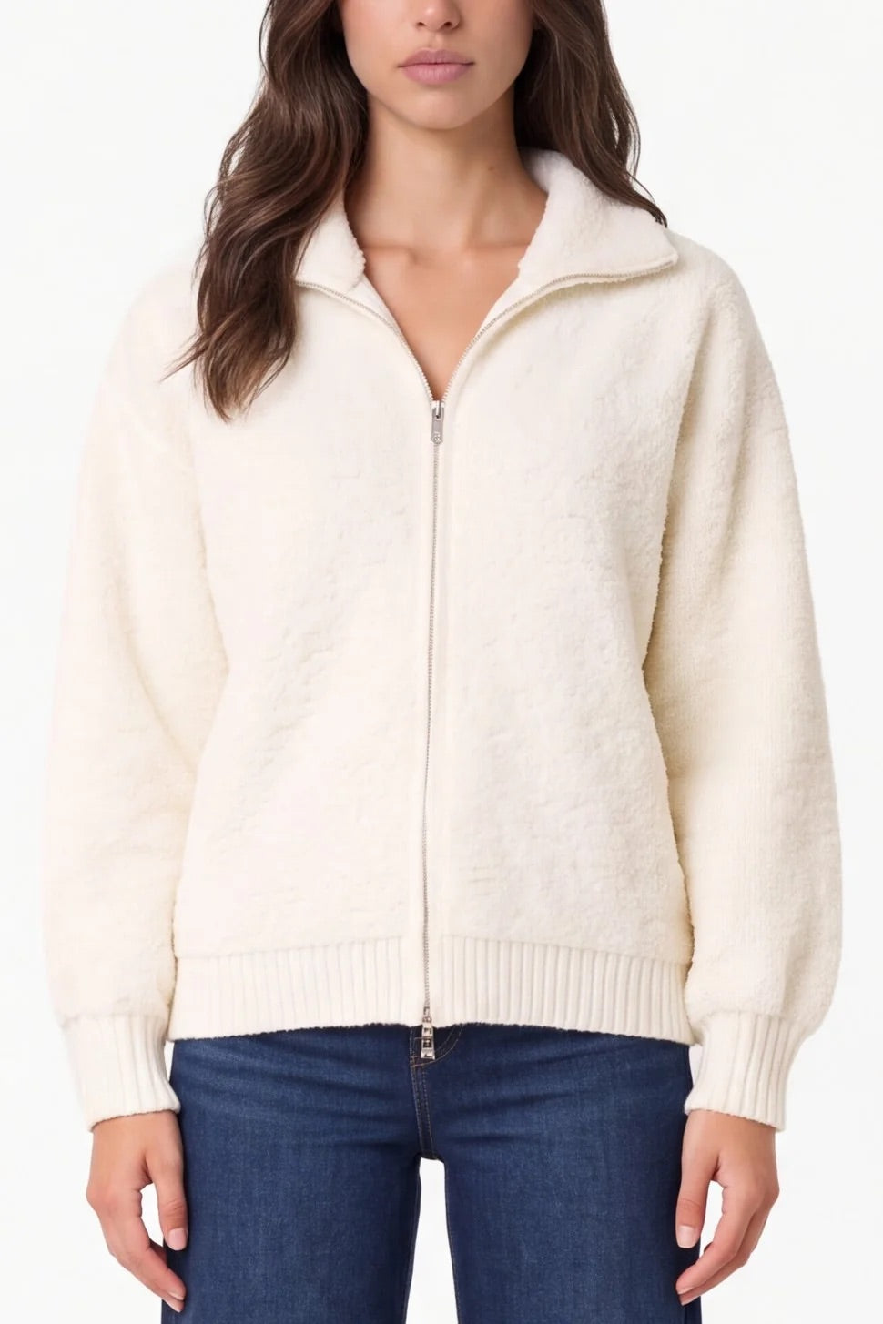 Cosy Teddy Fleece Zip-Through Jacket