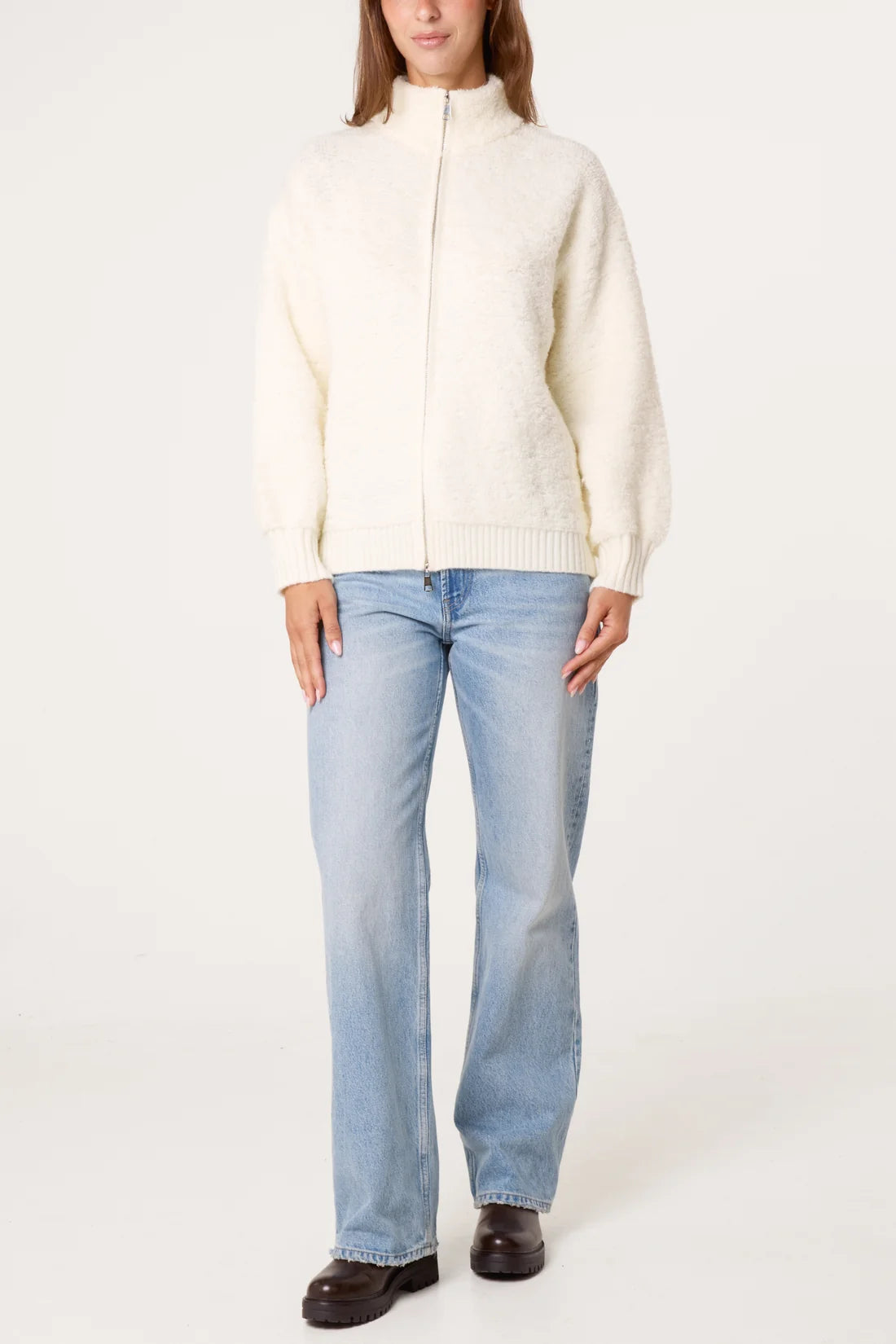 Cosy Teddy Fleece Zip-Through Jacket