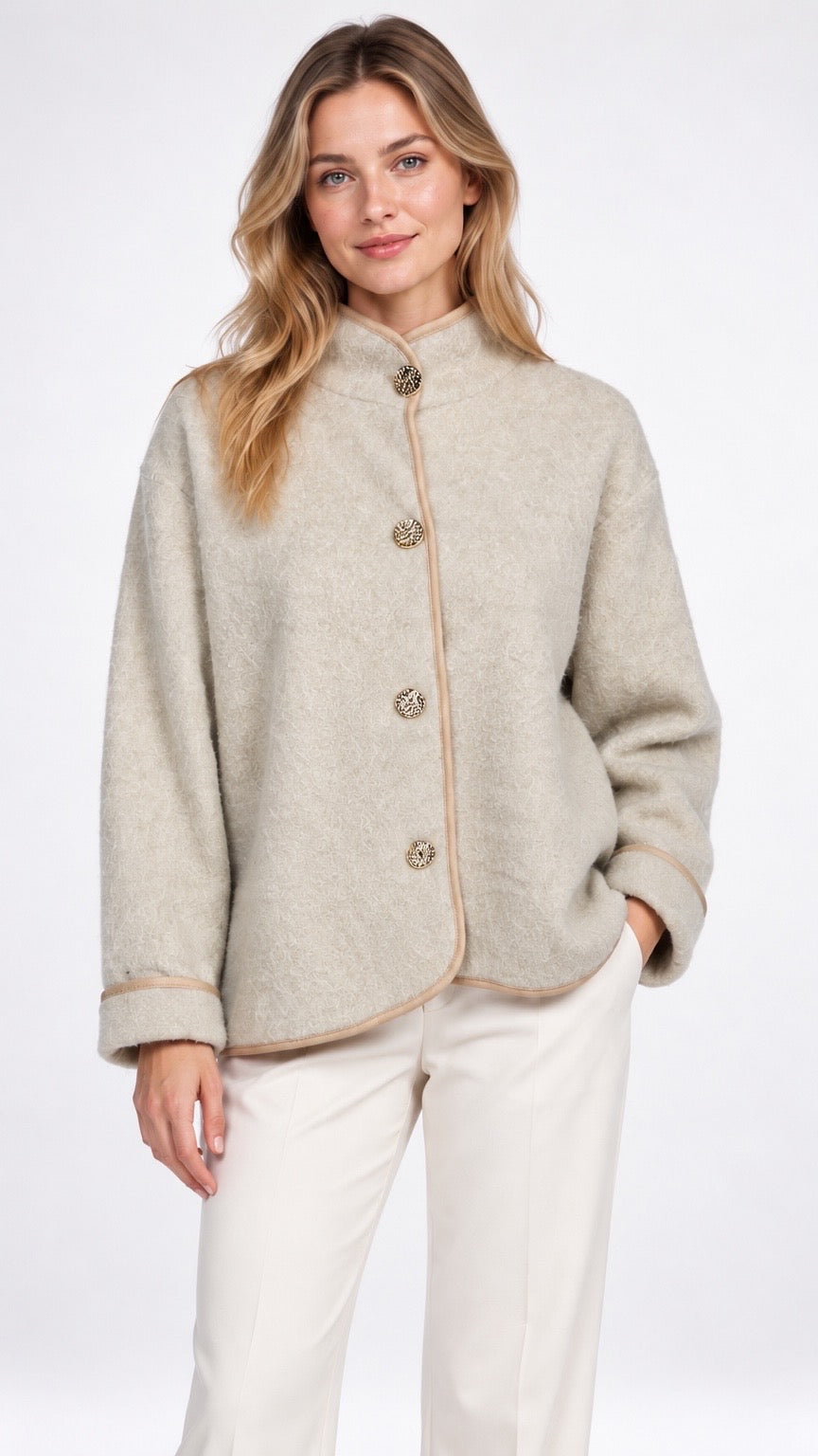 Gold Button Textured Jacket - Mixed Pack