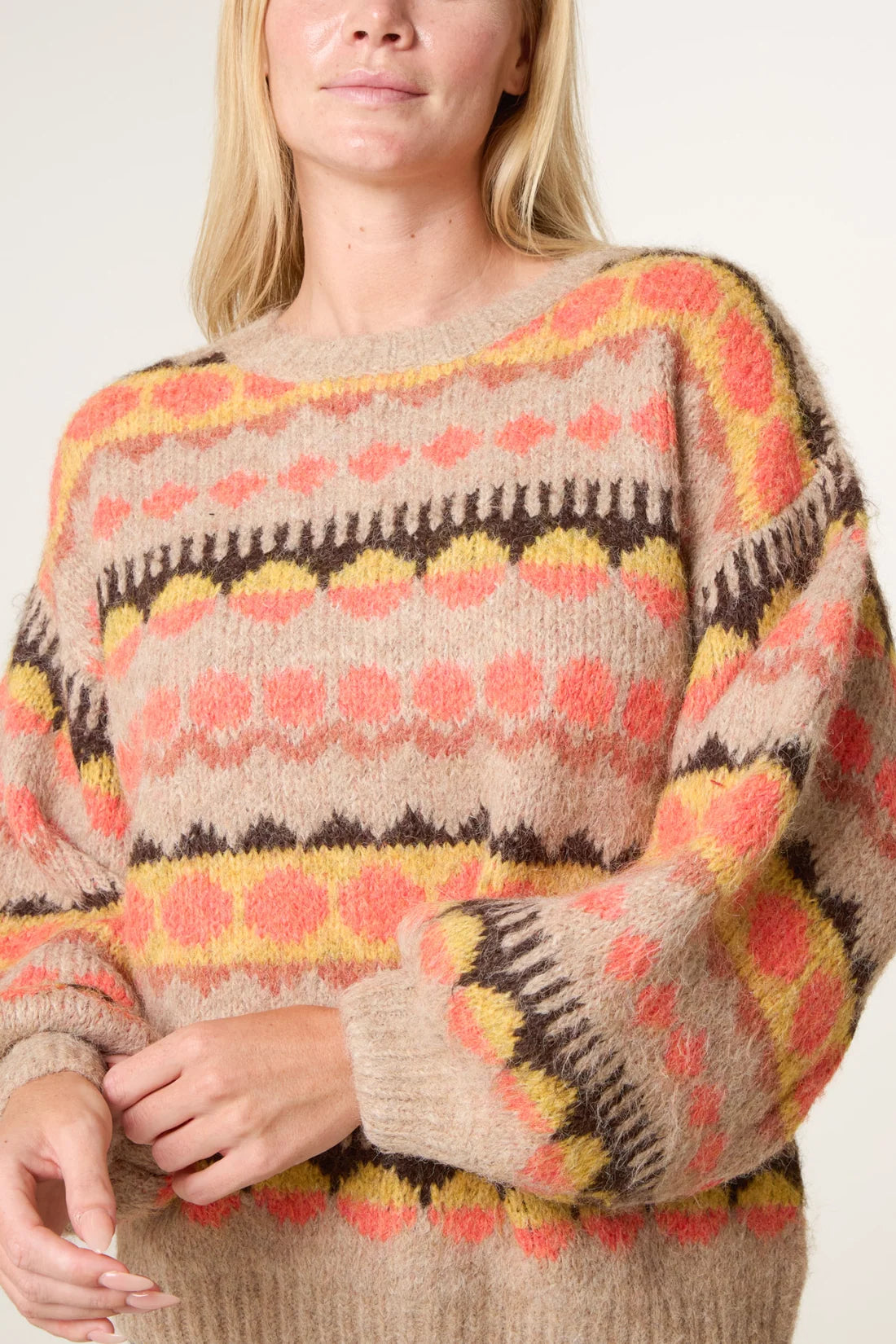 Geometric Knit Jumper