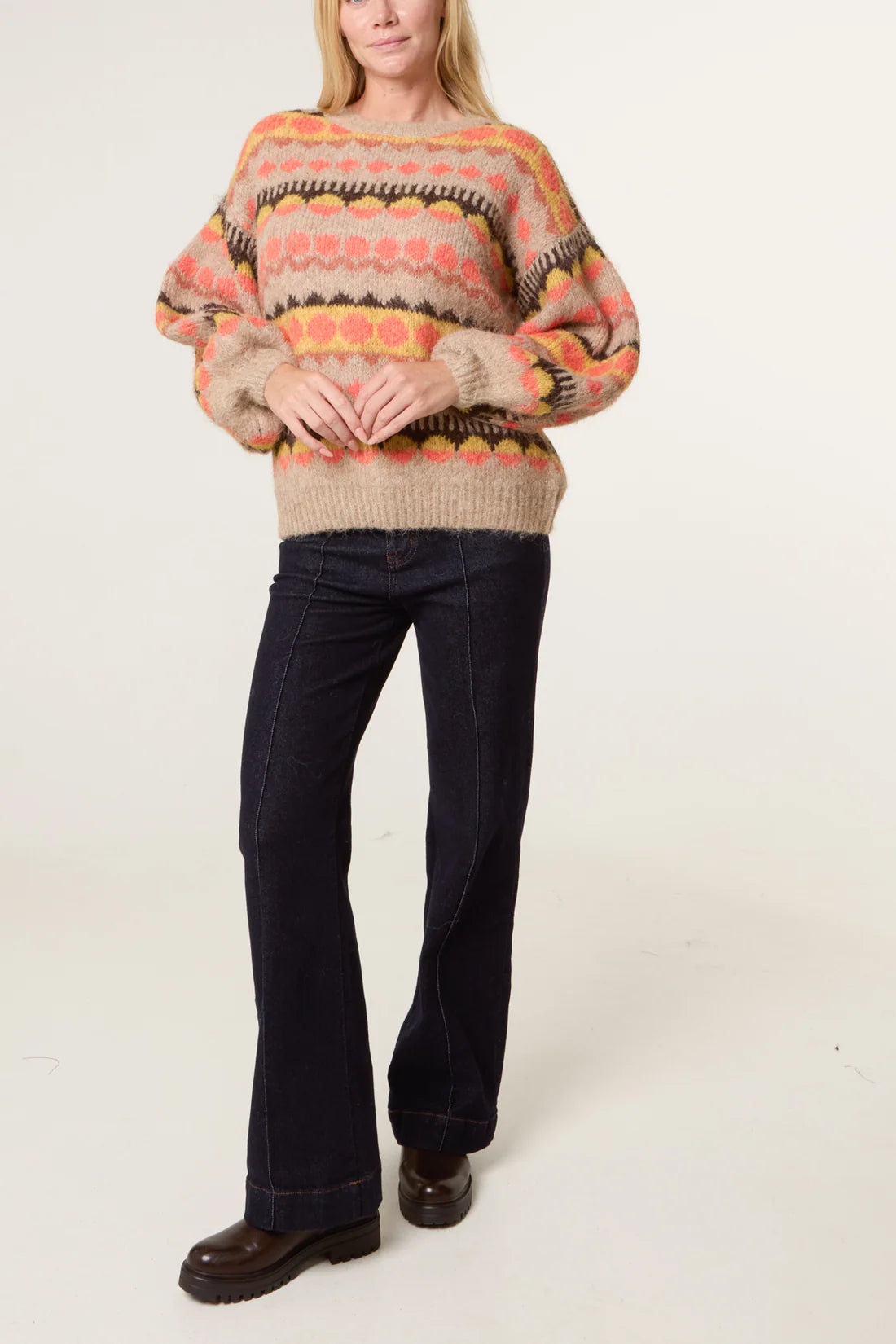 Geometric Knit Jumper