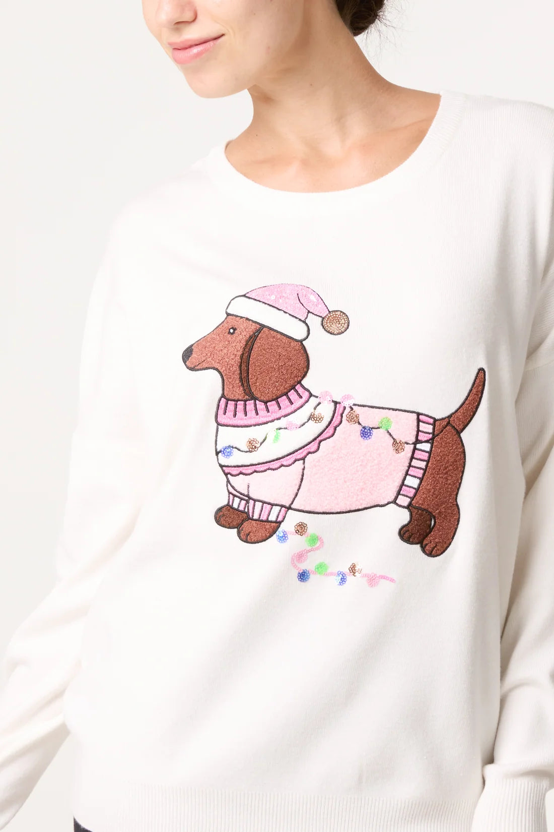 Festive Dachshund Jumper