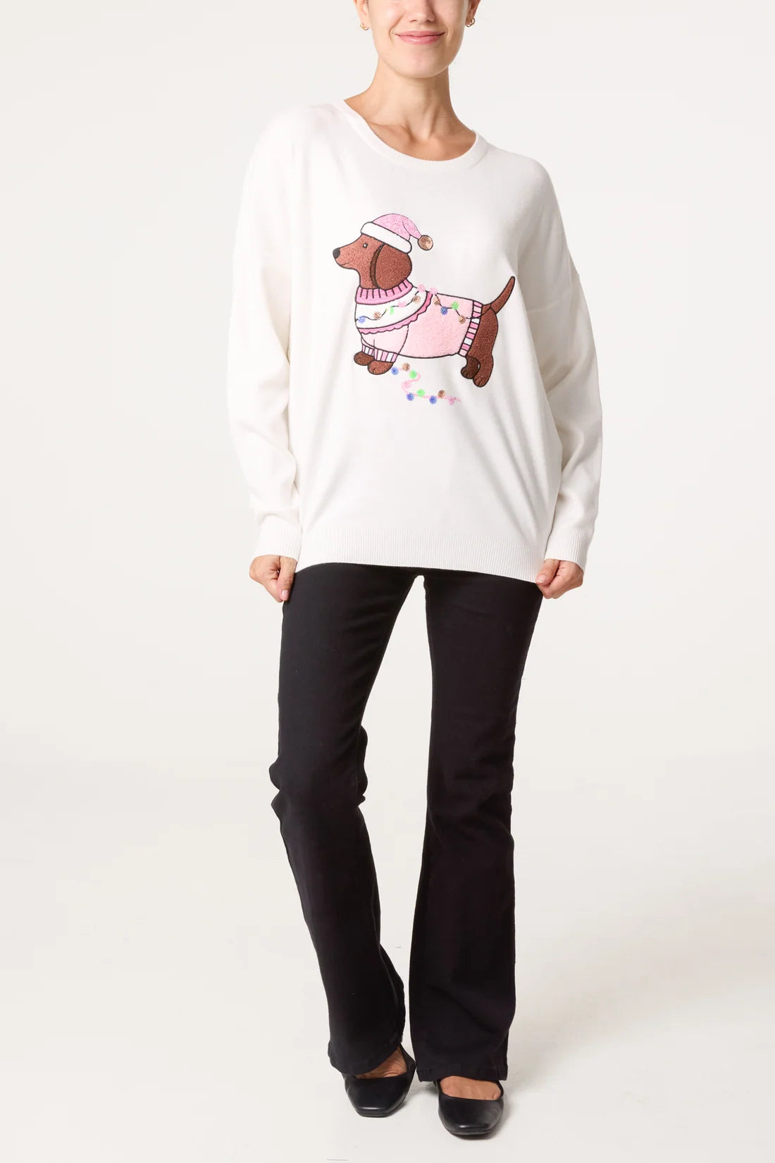 Festive Dachshund Jumper
