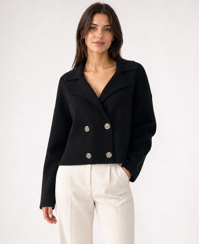 Double-Breasted Knit Jacket - Mixed Pack