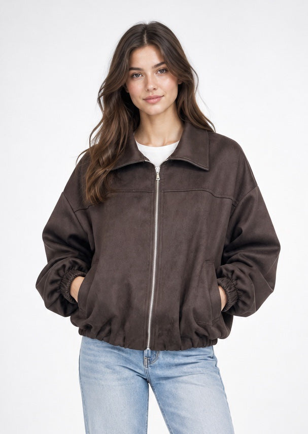 Bomber Jacket with Contrast Collar - Mixed Pack