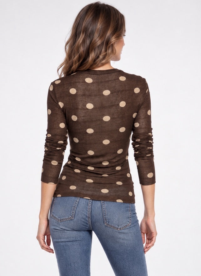 Polka Dot Cashmere Enriched Knit Top - Mixed Pack (2)