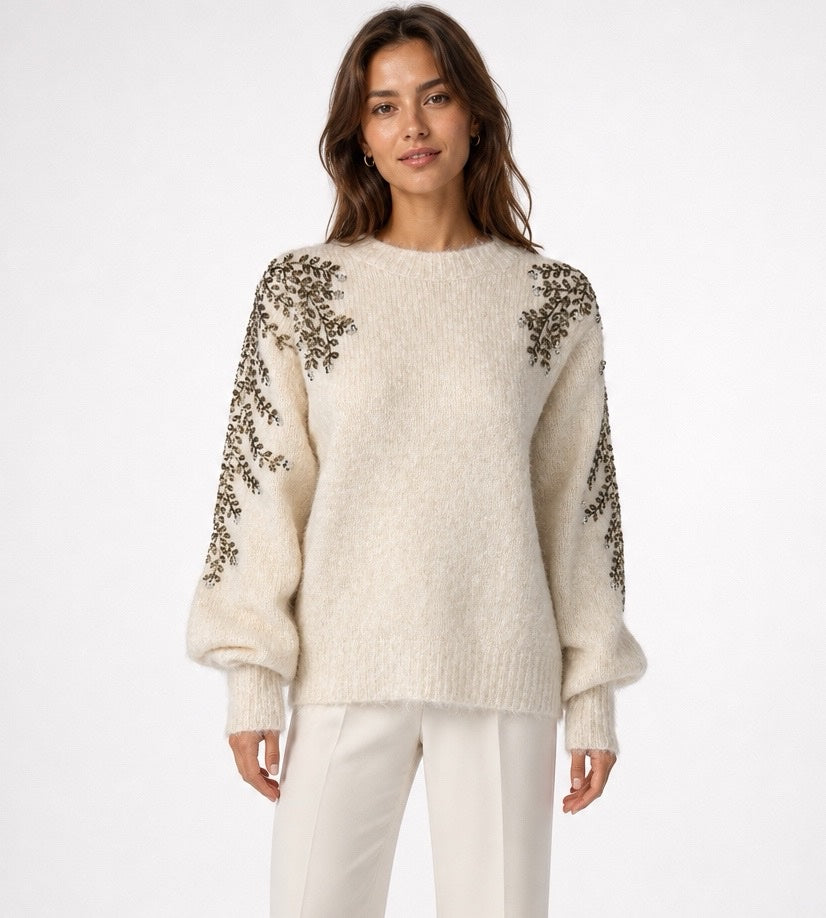 Embroidered Balloon Sleeve Jumper - Mixed Pack  (3)
