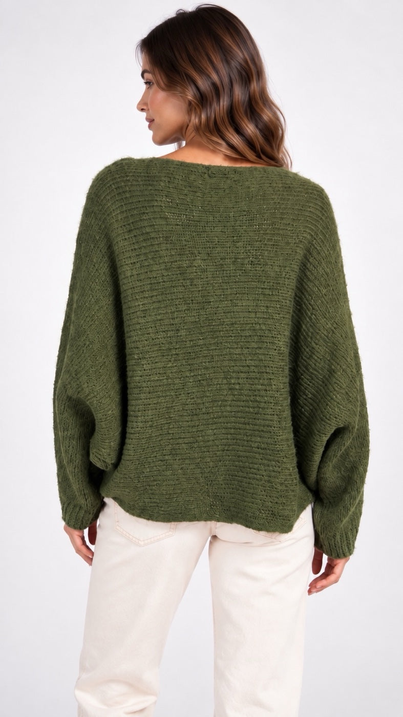 Asymmetric Wrap Knit Wool Jumper - Mixed Pack (2)