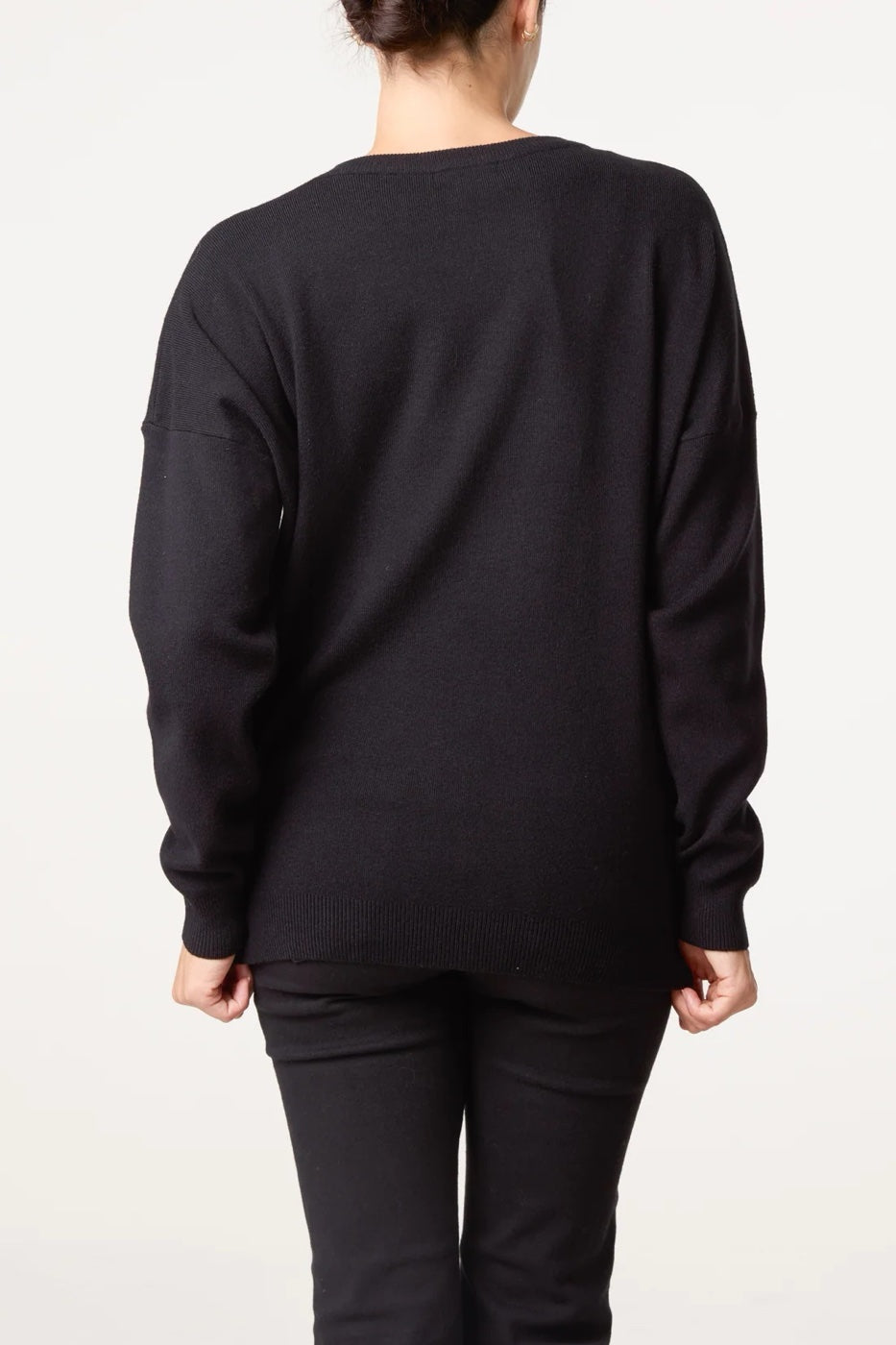 Dachshund Christmas Jumper - Black (2)