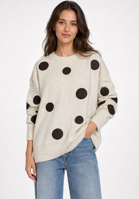Polka Dot Applique Knit Jumper - Mixed Pack