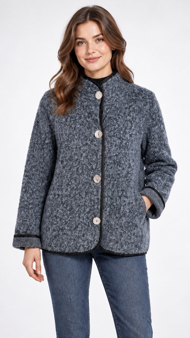 Gold Button Textured Jacket - Mixed Pack