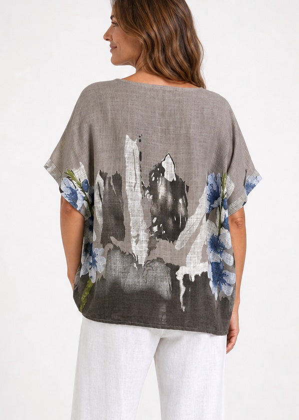 Pocket Front Floral Print Top - Mixed Pack (2)
