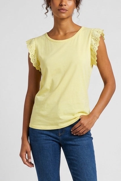 Embroidered Flutter Sleeve Tee - Mixed Pack