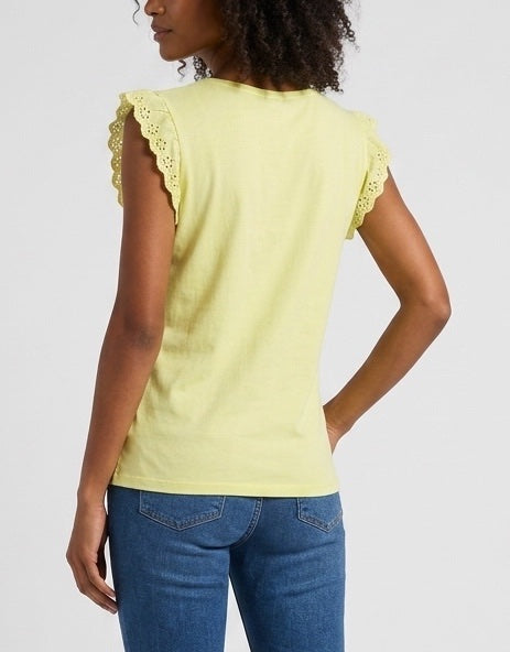 Embroidered Flutter Sleeve Tee - Mixed Pack (2)