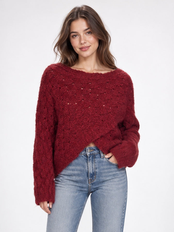 Crossover Wool Knit Jumper - Mixed Pack