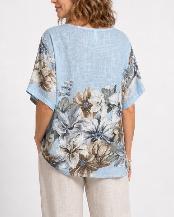 Bold Flower Italian Cotton Top - Mixed Pack (2)