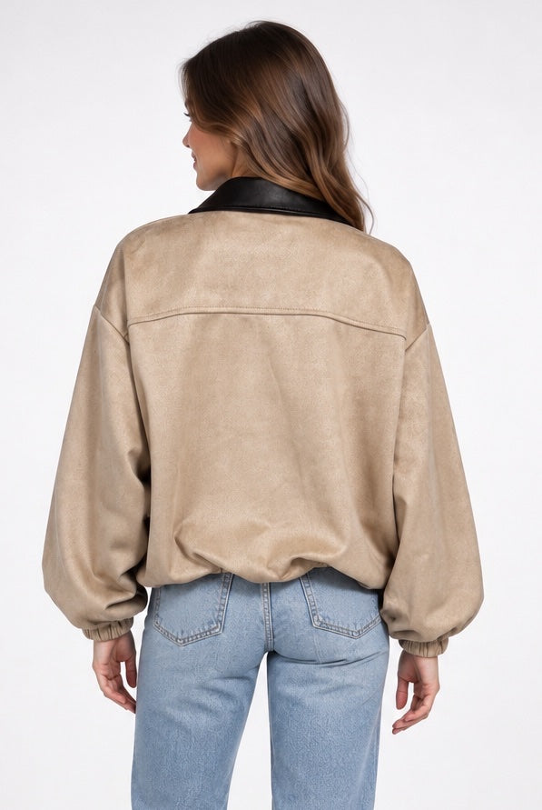 Bomber Jacket with Contrast Collar - Mixed Pack (2)