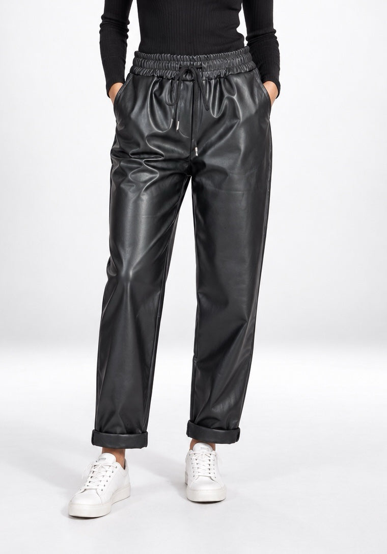 Faux Leather Drawstring Magic Trousers - Mixed Pack