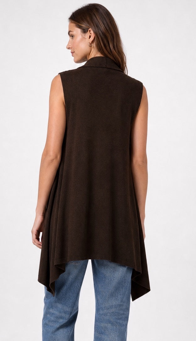 Longline Sleeveless Knit Cardigan  - Mixed Pack (2)