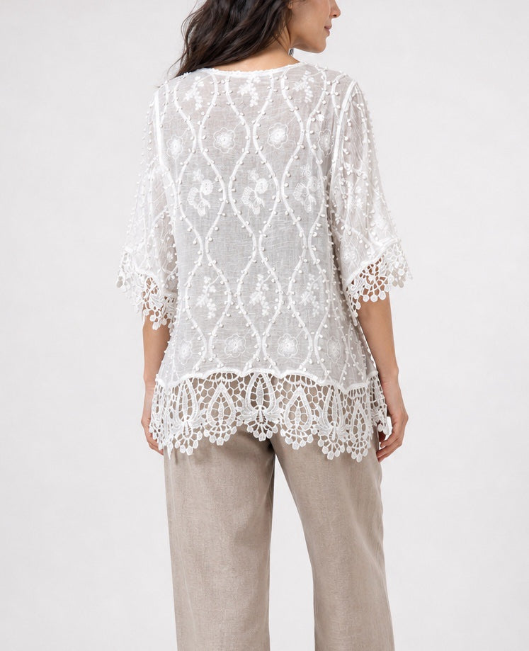 Italian Bobble Top - White (2)