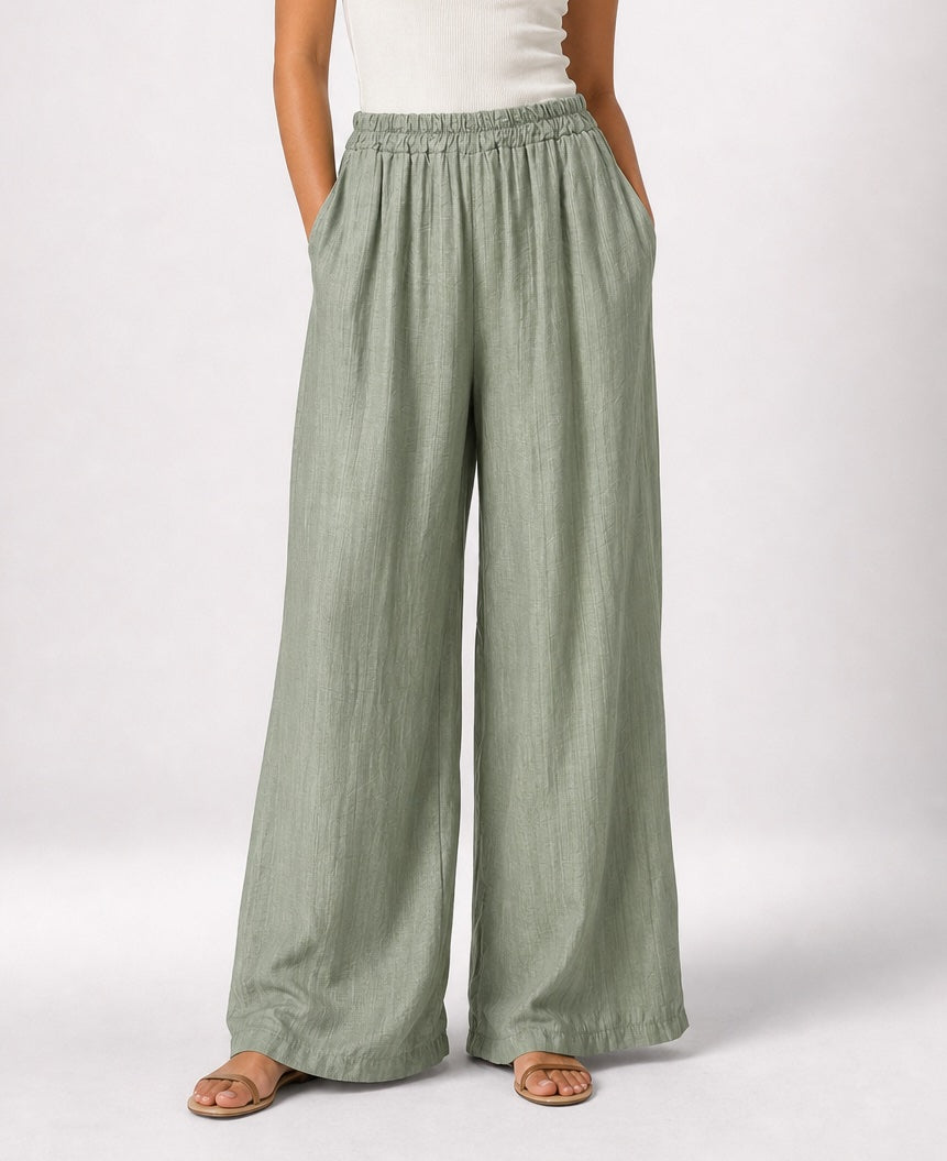 Textured Wide Leg Trousers - Mixed Pack (2)