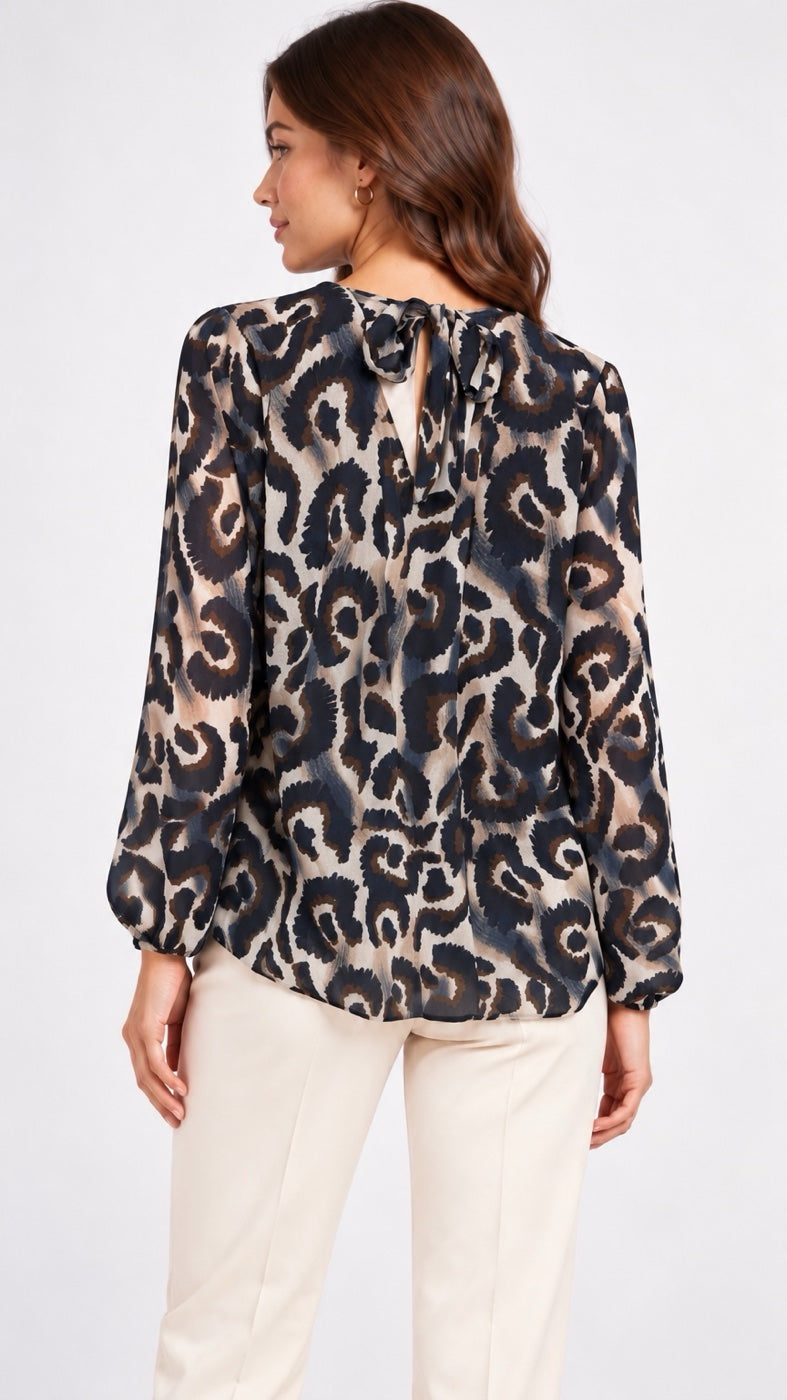 Gathered Neck Tie Back Blouse - Mixed Pack (2)