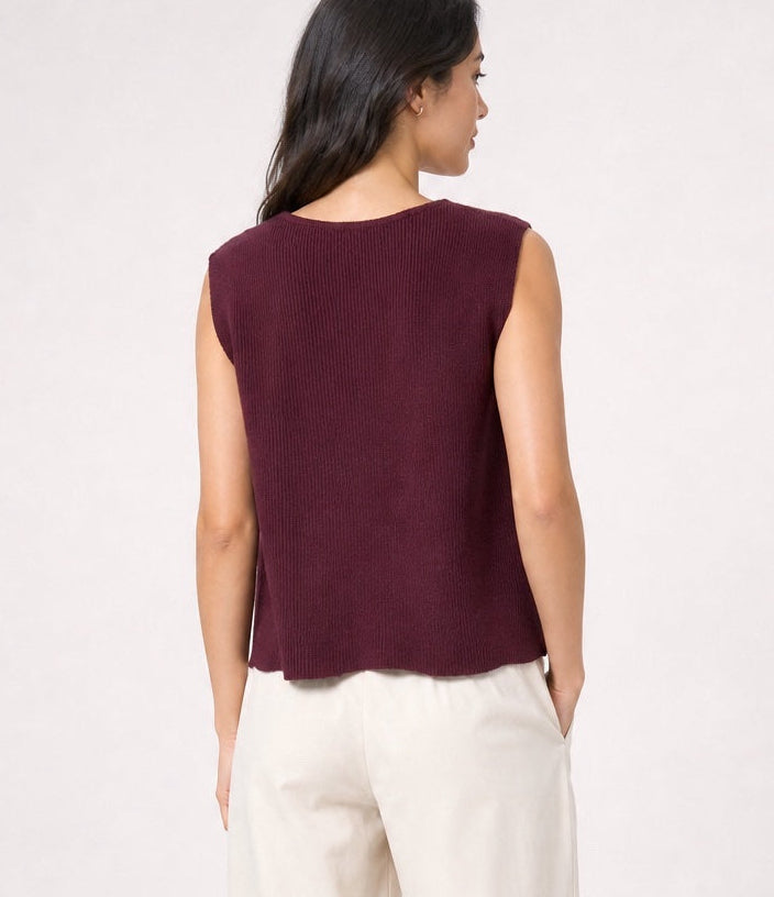 Sleeveless V-Neck Knitted Vest - Mixed Pack (2)